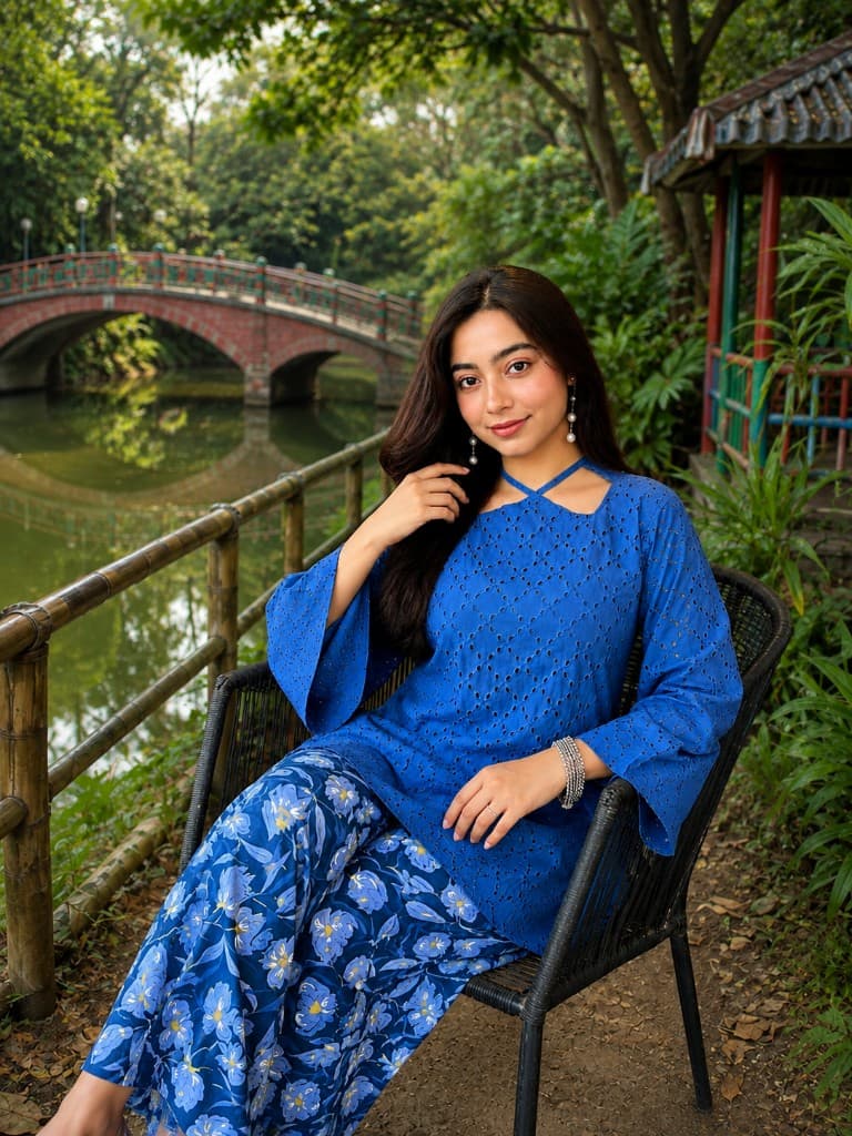 Farshi Salwar & Chicken Kari Kurti Set — New Arrivals — Dhaka, Bangladesh | AURAREM