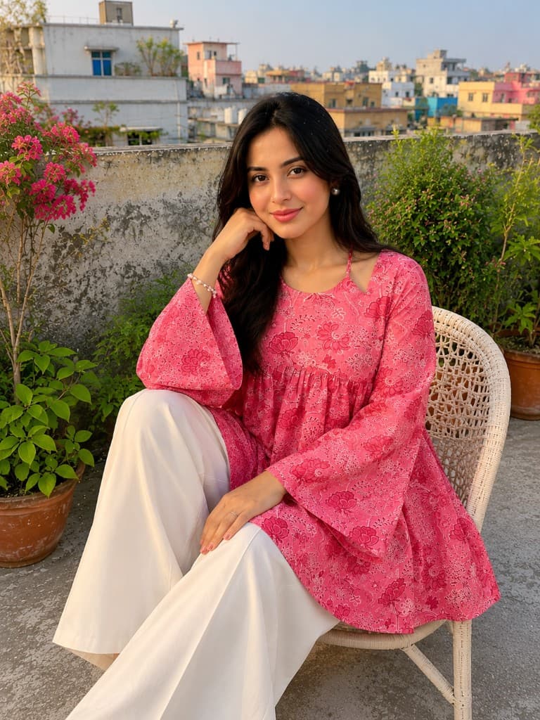 Original Indian Jaypuri Cotton Kurti — Kurtis — Dhaka, Bangladesh | AURAREM
