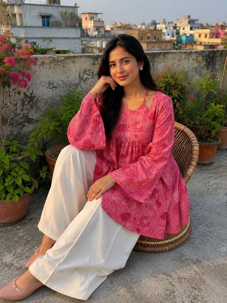 Original Indian Jaypuri Cotton Kurti — Kurtis — Dhaka, Bangladesh | AURAREM — view 2