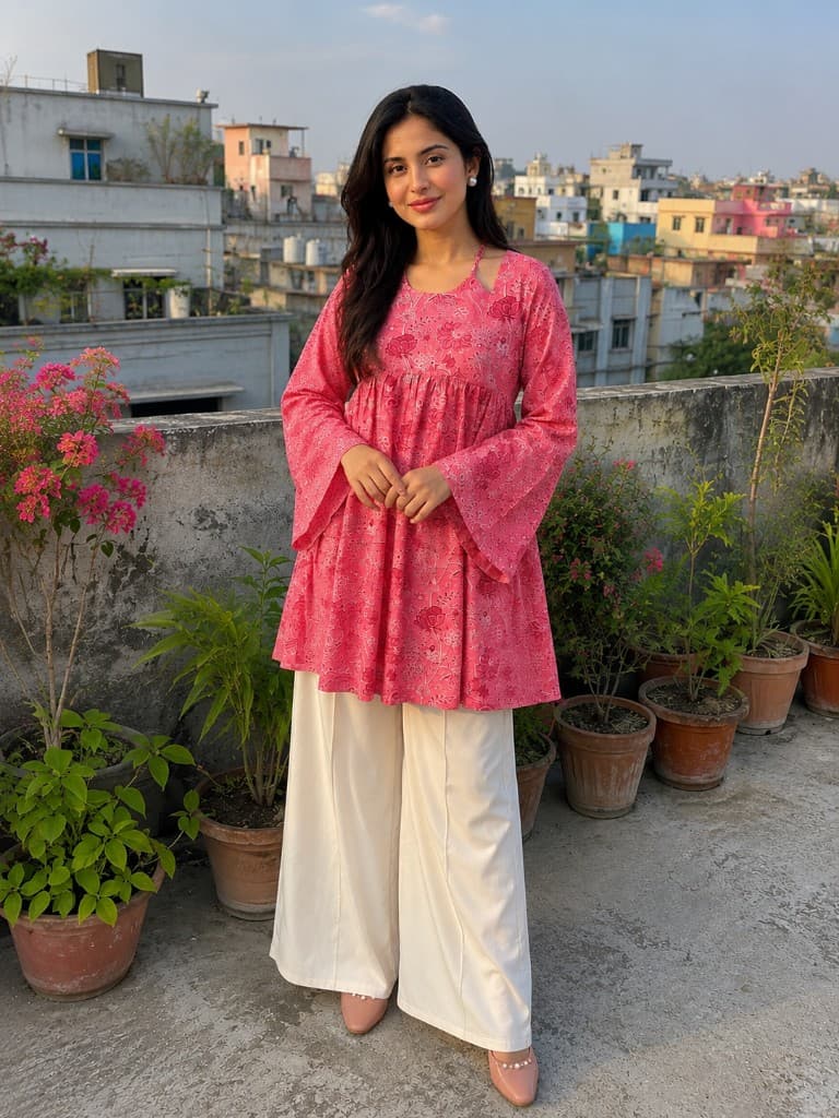 Original Indian Jaypuri Cotton Kurti — Kurtis — Dhaka, Bangladesh | AURAREM — view 3