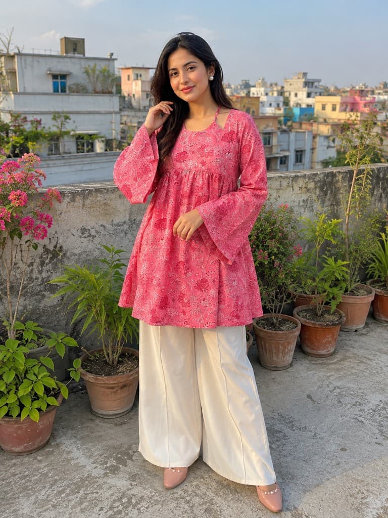 Original Indian Jaypuri Cotton Kurti — Kurtis — Dhaka, Bangladesh | AURAREM — view 4