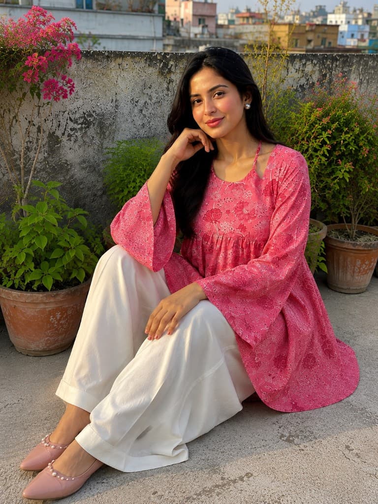 Original Indian Jaypuri Cotton Kurti — Kurtis — Dhaka, Bangladesh | AURAREM — view 5