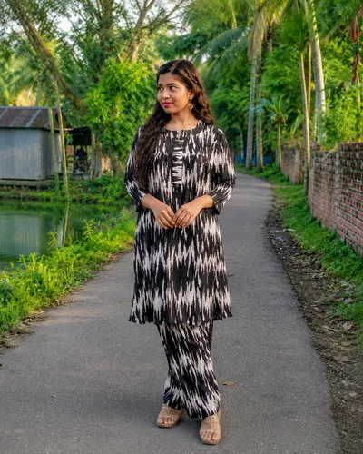 Premium China Linen Co-Ord Set — Kurtis — Dhaka, Bangladesh | AURAREM