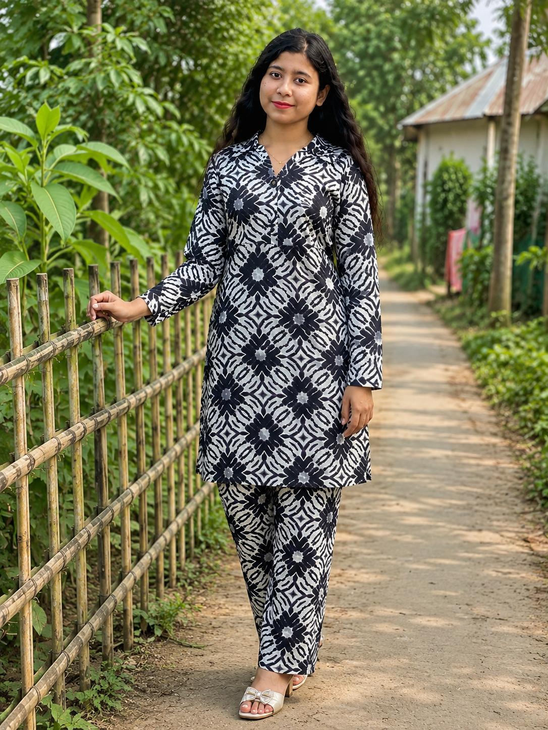 Aurarem Premium China Linen 2 Piece Set — Kurtis — Dhaka, Bangladesh | AURAREM — view 4