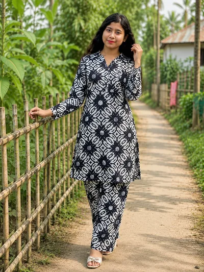 Aurarem Premium China Linen 2 Piece Set — Kurtis — Dhaka, Bangladesh | AURAREM — view 2