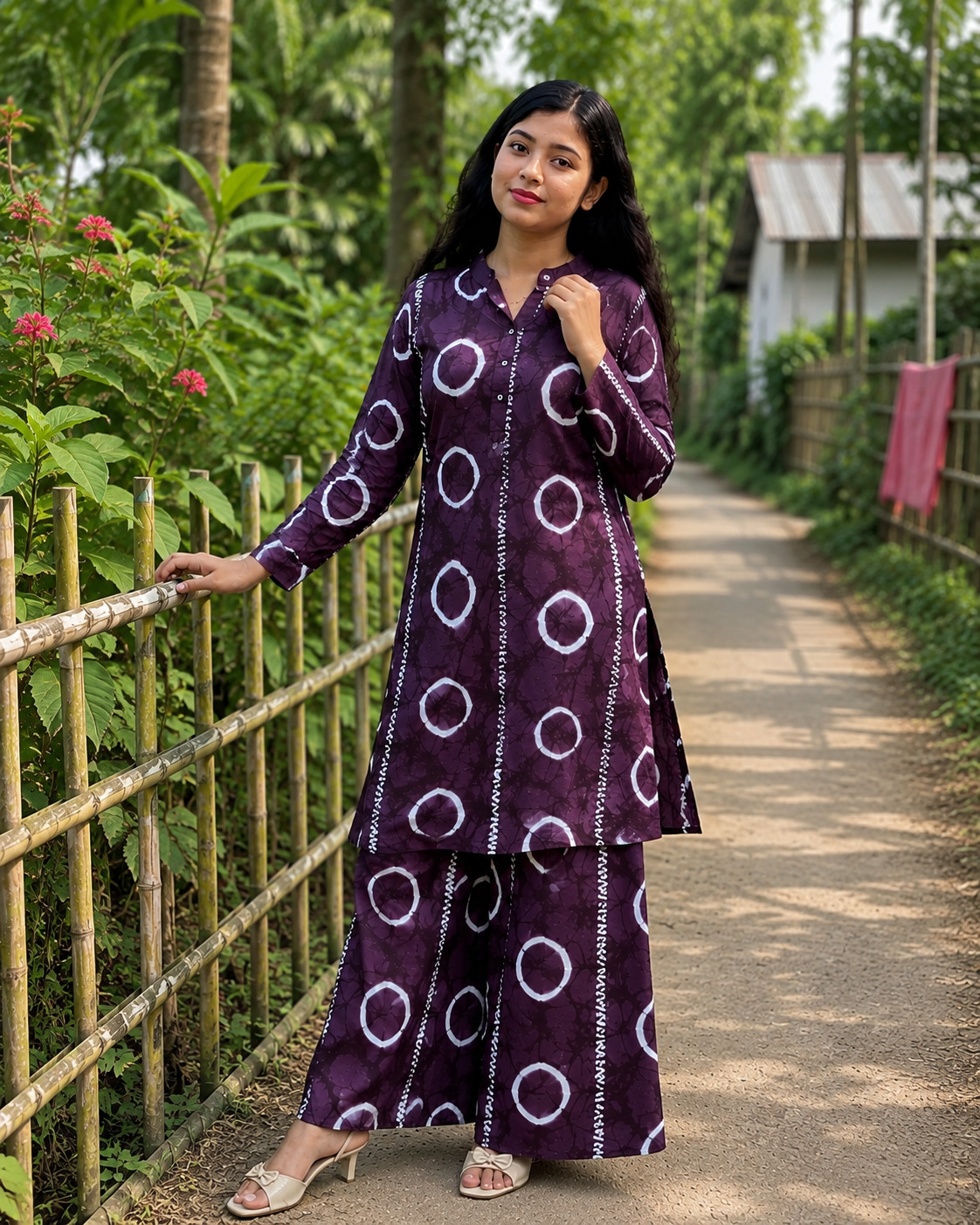Aurarem Premium China Linen 2 Piece Set — Kurtis — Dhaka, Bangladesh | AURAREM — view 4