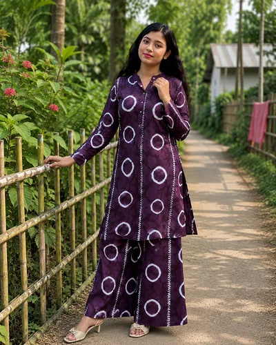 Aurarem Premium China Linen 2 Piece Set — Kurtis — Dhaka, Bangladesh | AURAREM — view 4
