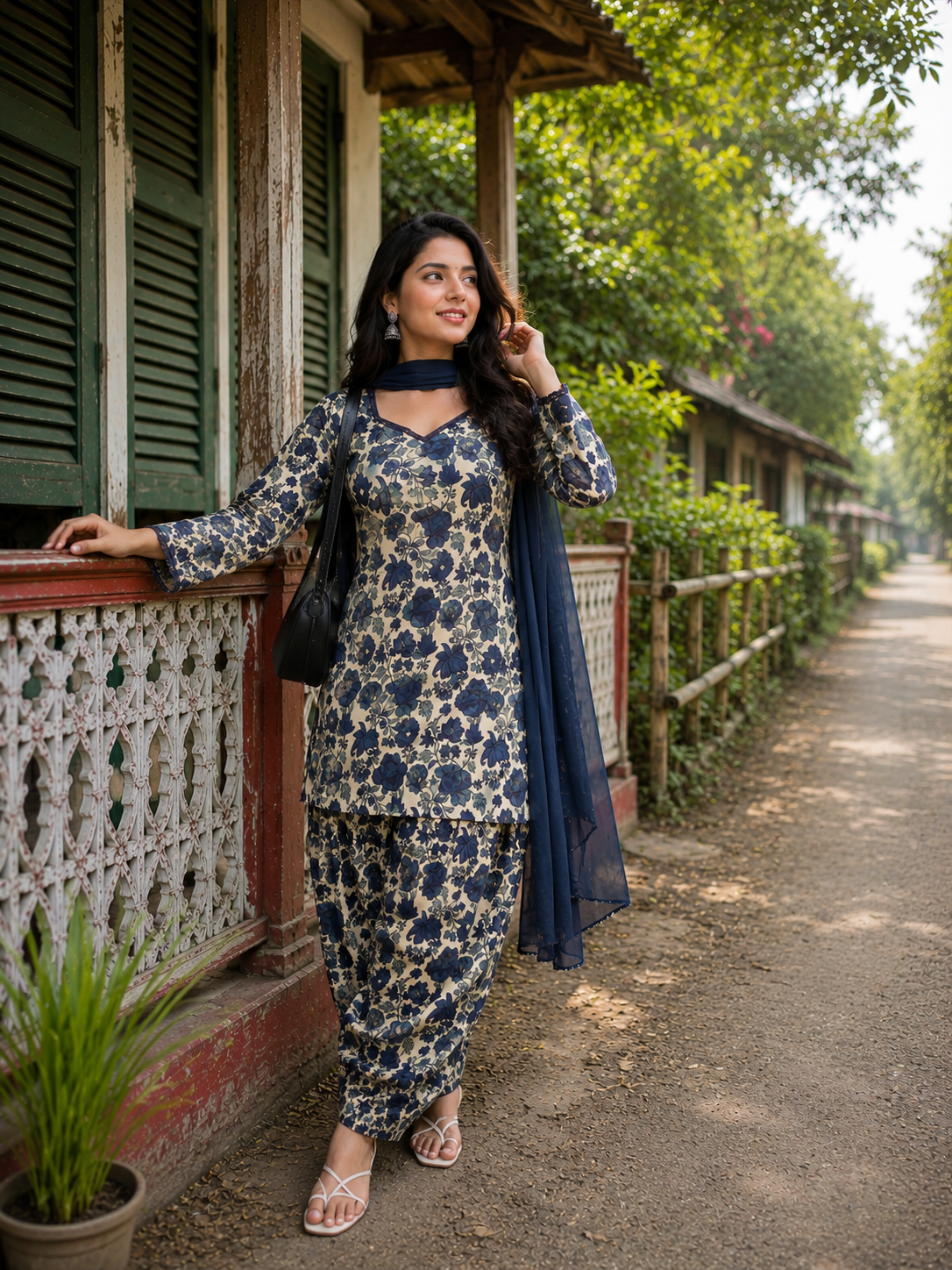 Aurarem — Premium Cotton 3-Piece — Dresses — Dhaka, Bangladesh | AURAREM — view 2