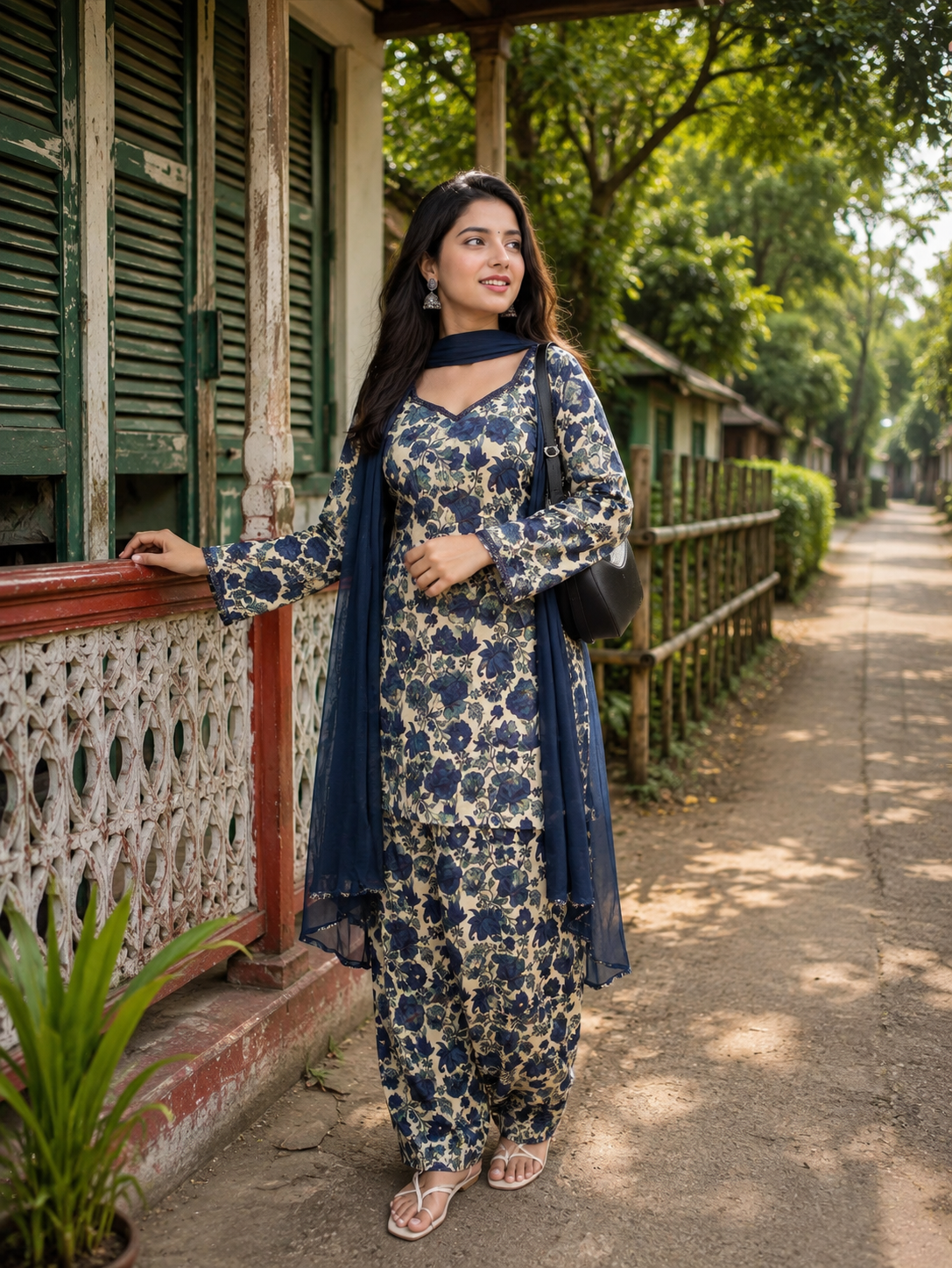 Aurarem — Premium Cotton 3-Piece — Dresses — Dhaka, Bangladesh | AURAREM — view 3