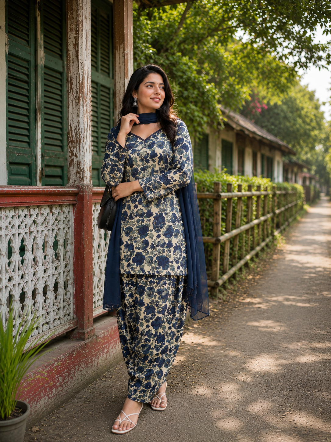 Aurarem — Premium Cotton 3-Piece — Dresses — Dhaka, Bangladesh | AURAREM — view 4