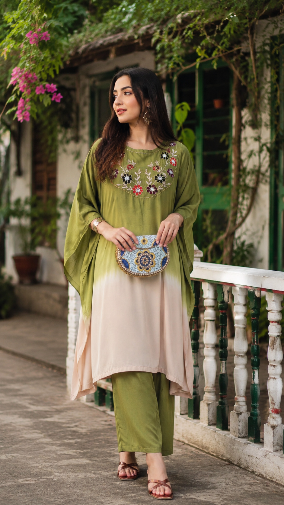 Premium Moslin Fabric 2-Piece Dress — Dhaka, Bangladesh | AURAREM — view 3