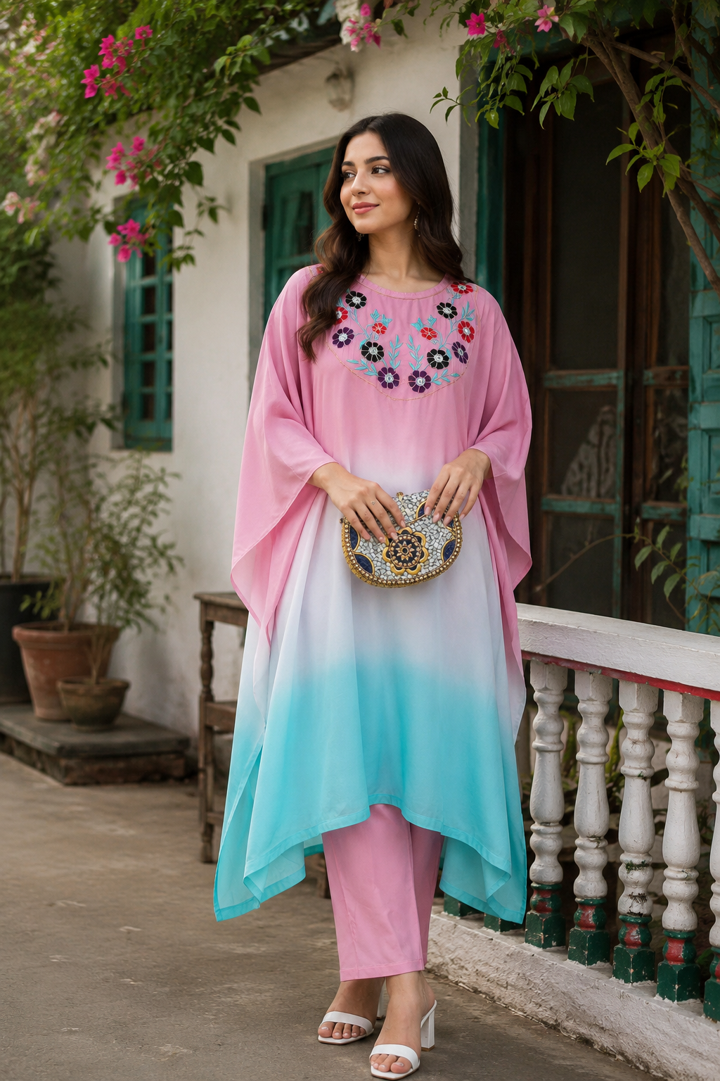 Premium Moslin Fabric 2-Piece Dress — Dhaka, Bangladesh | AURAREM — view 3