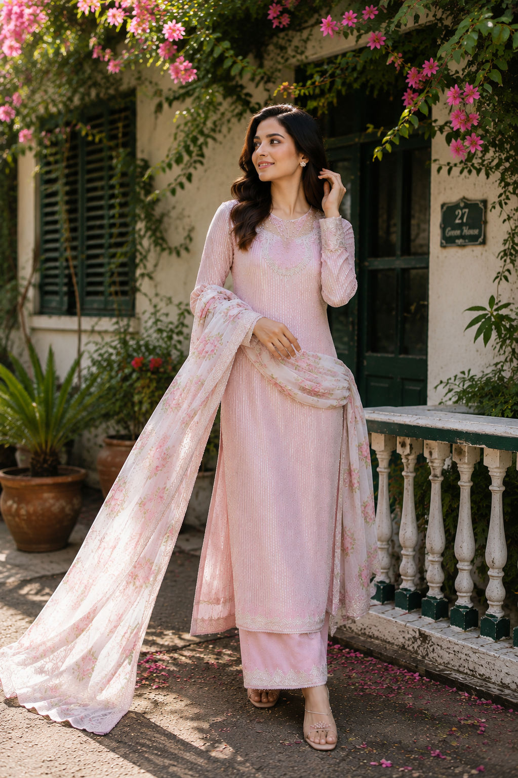 Gorgeous Stitched 3 pcs — Dresses — Dhaka, Bangladesh | AURAREM