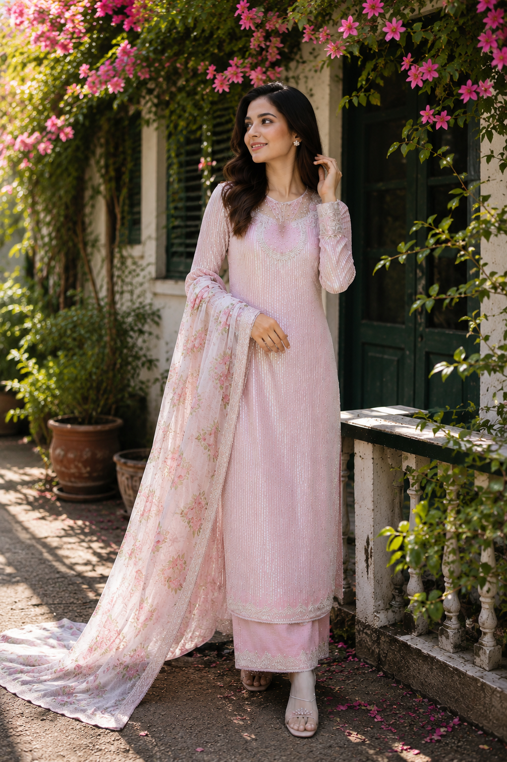 Gorgeous Stitched 3 pcs — Dresses — Dhaka, Bangladesh | AURAREM — view 2