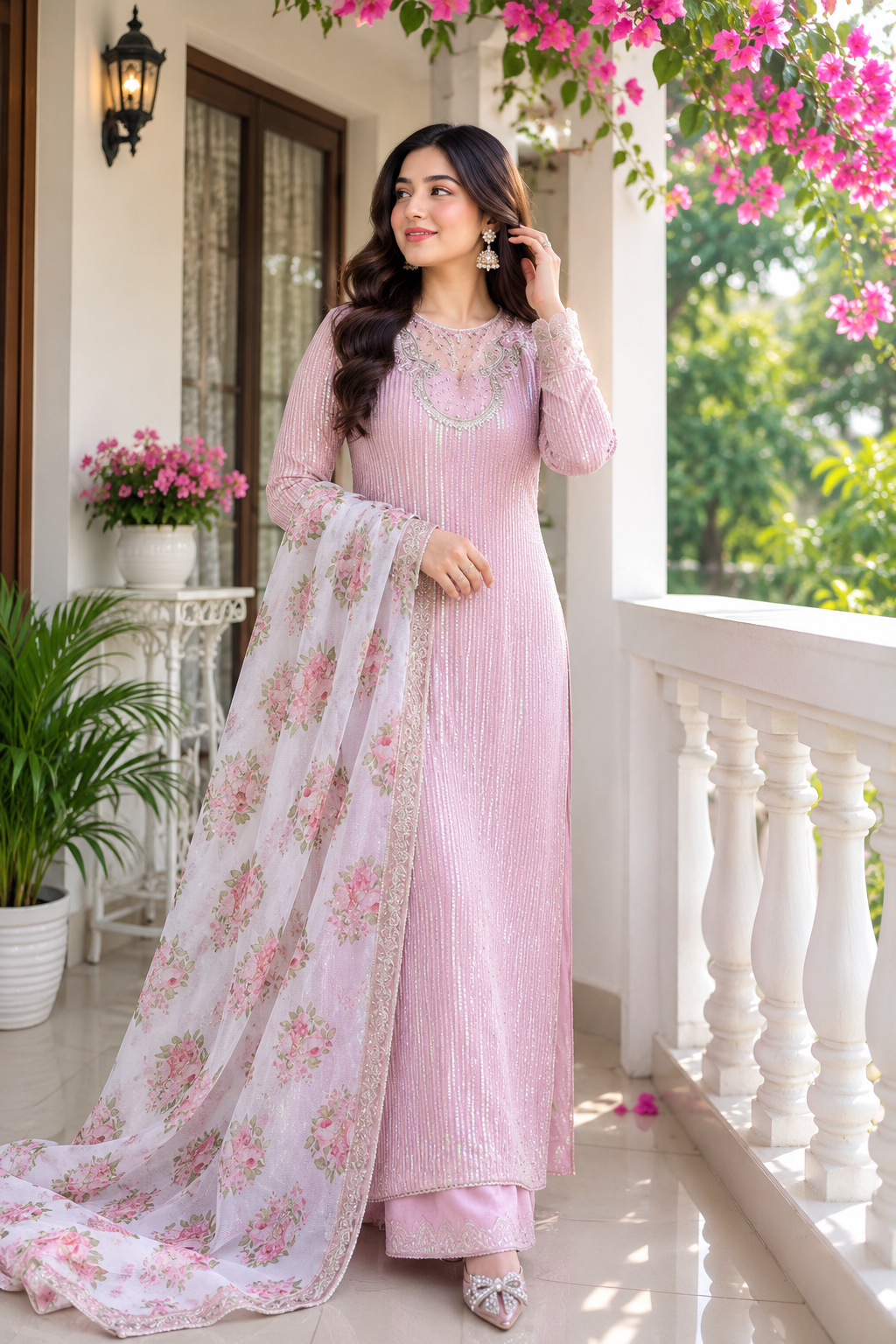 Gorgeous Stitched 3 pcs — Dresses — Dhaka, Bangladesh | AURAREM — view 3