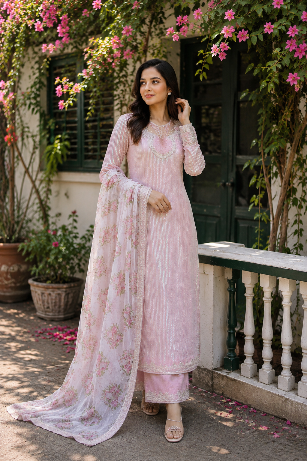Gorgeous Stitched 3 pcs — Dresses — Dhaka, Bangladesh | AURAREM — view 4