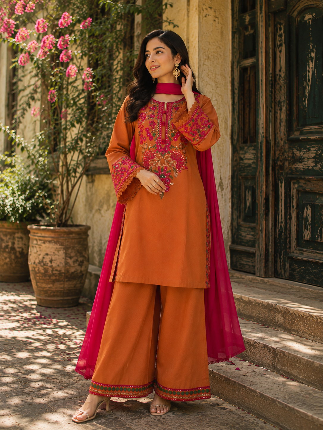 Premium Cotton 2-Piece Set — Dresses — Dhaka, Bangladesh | AURAREM — view 2