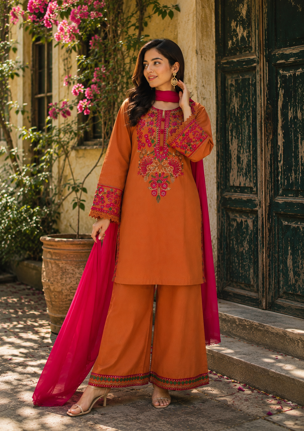 Premium Cotton 2-Piece Set — Dresses — Dhaka, Bangladesh | AURAREM — view 3