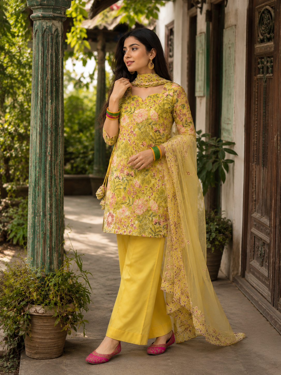 Premium 3-Piece Embroidery Set — Dresses — Dhaka, Bangladesh | AURAREM — view 3