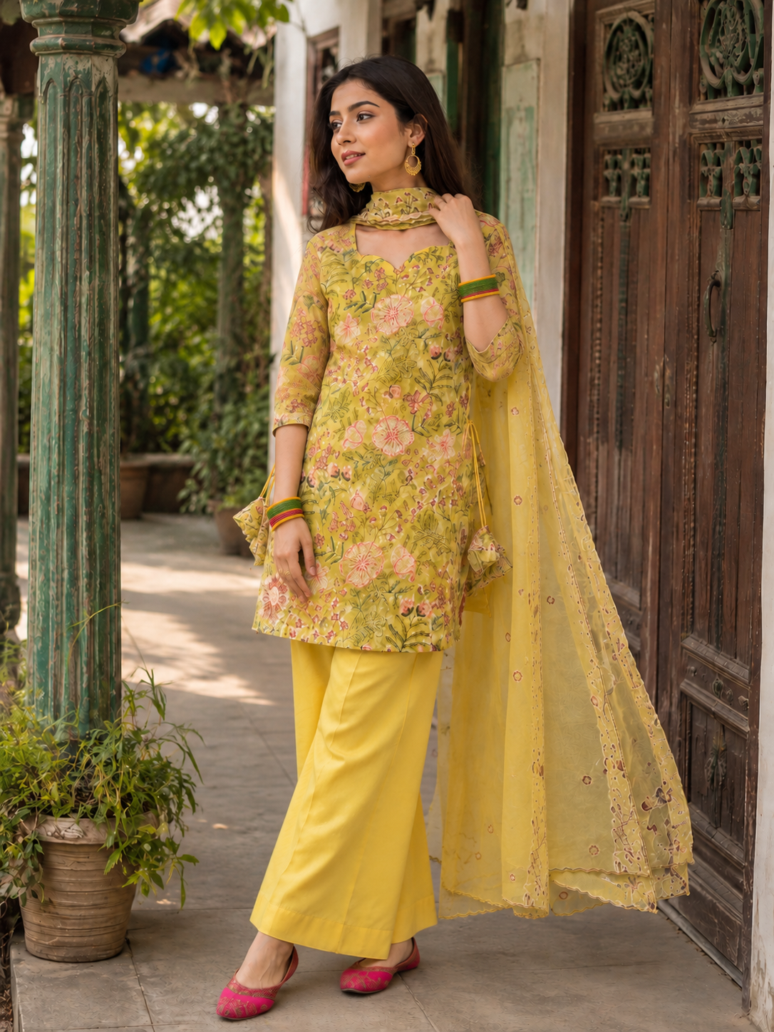 Premium 3-Piece Embroidery Set — Dresses — Dhaka, Bangladesh | AURAREM — view 4